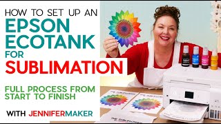 Best Sublimation Printer for Beginners Set Up an Epson EcoTank for Sublimation  Full Process [upl. by Marilla]