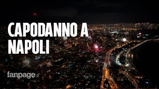 Capodanno 2021 Napoli vista dal drone fuochi dartificio per oltre mezzora per salutare il 2020 [upl. by Curhan]