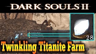 Dark Souls 2  How To Farm Twinkling Titanite [upl. by Umont772]