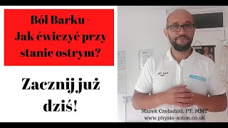 Ból barku Jak ćwiczyć bark gdy mocno boli [upl. by Gipps]