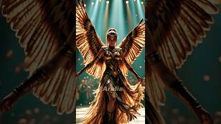 The woman did a fusion with the majestic Eagle on AGT midjourney animation aiart [upl. by Adnyc]