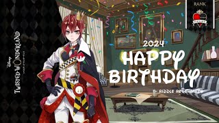 Twisted Wonderland  Birthday Wishes 2024  Heartslabyul  Riddle Roseheartsディズニー ツイステッドワンダーランド [upl. by Acirred]