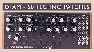 Moog DFAM 50 Techno PresetsPatches Bass Perc Generative [upl. by Lokin331]