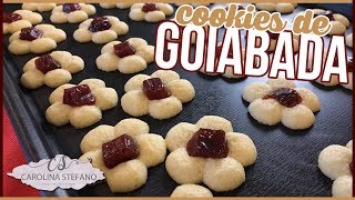 BOLACHINHAS COM GOIABADA NA BISCOITEIRA  COOKIE PRESS  SPRITZ  MUITO FACIL E RAPIDO [upl. by Sheffy]