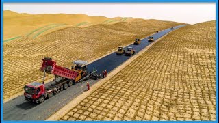 Chinas Incredible Desert Construction Projects Taiwans Highspeed Rail Project [upl. by Ecire]