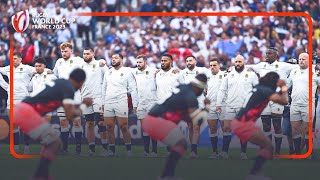 Fiji challenge England with Cibi  Rugby World Cup [upl. by Elag495]