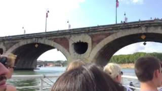 Croisière sur la Garonne à Toulouse 1ère partie [upl. by Woodie]