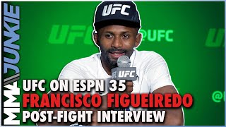 Francisco Figueiredo recaps first kneebar in flyweight history  UFC on ESPN 35 [upl. by Moody]