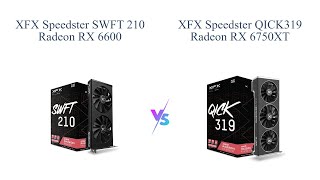 XFX Radeon RX 6600 vs RX 6750XT Graphics Card Comparison 🔥🎮 [upl. by Tneicniv962]