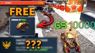 Tanki online  10 000 GS  How To Get Crisis XT For Free  By Calibre [upl. by Nonnac]