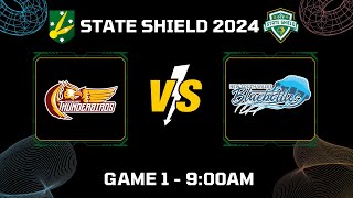 State Shield 2024  Game 1 Thunderbirds v Bluebottles [upl. by Yci874]