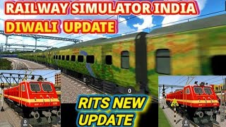 Railway simulator india new update  railworks indian train simulator train game [upl. by Nilyac896]