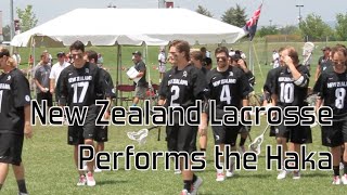 New Zealand Lacrosse  The Haka [upl. by Isidoro]