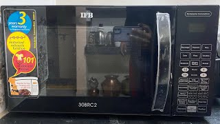 Official Demo and unboxing IFB 30 L Convection Microwave Oven 30FRC2 Floral Pattern Black [upl. by Ahsoyek]