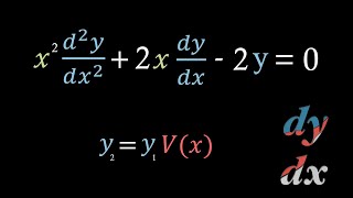 Differential Equations 4 Reduction of Order method [upl. by Parnas]