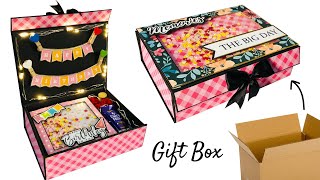 How To Make Hamper Box for mother At Home Handmade Birthday Gift Ideas  tutorial [upl. by Maurice]