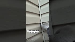 How to use a Siding Removal Tool [upl. by Adnamaa]