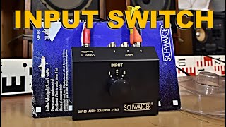 SCHWAIGER SCP 03 AudioSchaltpult 3Fach Input Selector Switch Box 3Way RCA stereo [upl. by Oiramej326]