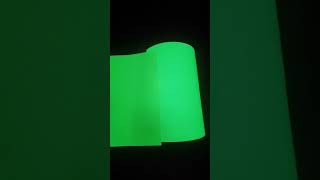 White and green surface Eco Solvent Printable Photoluminescent Vinyl Glow In The Dark effect [upl. by Adanama]