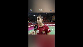 Post match interview of Carolina Marin  Shorts [upl. by Nicky]