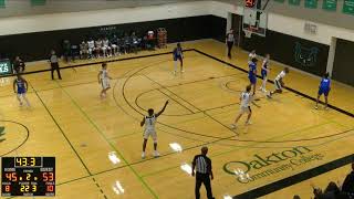 Oakton Owls Mens Basketball vs Harper College 11723 [upl. by Ahker]