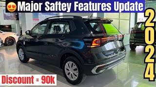 Volkswagen Taigun Comfortline base model❤️2024 Discount amp Safety Feature Update✅Detailed Review [upl. by Eelsew]