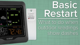 Basic Restart  What To Do When Outdoor Sensor Readings Show Dashes [upl. by Hayashi]