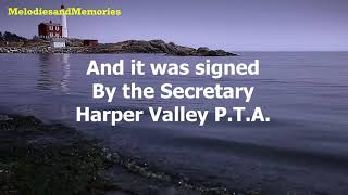 Harper Valley P T A by Jeannie C Riley  1968 with lyrics [upl. by Sirois]