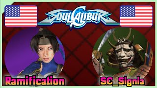 Soulcalibur  Ramification 🇺🇸 VS 🇺🇸 SCSignia  FLYCAST FIGHTCADE 2 [upl. by Toiboid]