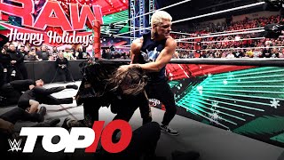 Top 10 Monday Night Raw moments WWE Top 10 Dec 18 2023 [upl. by Nnylahs]