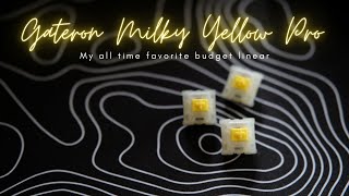 Gateron Milky Yellow Pro Linear Switch Review [upl. by Paquito641]