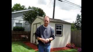 10x8 Storage Shed Kit by Handy Home Review [upl. by Jablon]