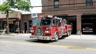 Port Chester FD Tower Ladder 2  Engine 60 Responding [upl. by Celin]