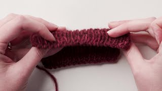 How to Work an Italian BindOff in Knitting [upl. by Nsaj]