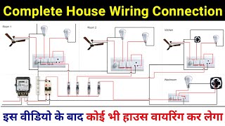 complete electrical house wiring diagram [upl. by Rednaeel]