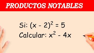 Productos Notables  BINOMIO AL CUADRADO Si x  22  5 Calcular x2  4x [upl. by Valda29]