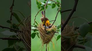 Nature’s Nest A Heartwarming Bond of Motherhood NatureLove BirdsNest MotherhoodMoments birds [upl. by Pich844]