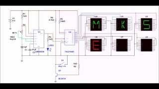 Alphanumeric Display Circuit Simulation [upl. by Bartholomeus40]