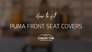 How To Fit Exmoor Trim Front Canvas Protective Seat Covers to Post 2007 Puma Defender Seats [upl. by Fording162]