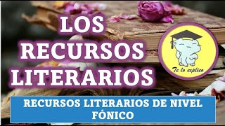 LOS RECURSOS LITERARIOS  RECURSOS LITERARIOS DE NIVEL FÓNICO [upl. by Lanahtan]