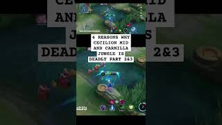 Cecilion Gameplay 4 REASONS Why Cecilion MID and Carmilla JUNGLE Are DEADLY Best Build ml fyp [upl. by Asila881]