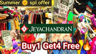 Tnagar shopping 😍 Jeyachandran textiles summer spl buy1 get4 Free 🔥 [upl. by Lilith]