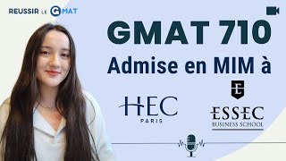 Celia  Ingénieure Chimie  710 GMAT  Admise en MIM à HECESSEC [upl. by Brietta]