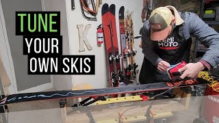 How to wax and sharpen your own skis at home  DIY Ski tune [upl. by Coffeng]