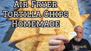 Easy Air Fryer Snack Homemade Tortilla Chips are they any good [upl. by Jerrol677]