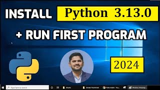 How to install Python 3130 on Windows 10 [upl. by Cooperstein]