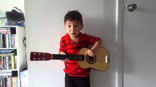 Niño de 2 años cantando canción el Sapo de Atención Atención [upl. by Schonfeld]