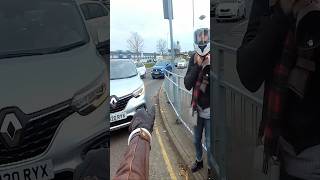 Motorcyclist can’t avoid taxi driver on time 😳 via kvetch2031yt [upl. by Natalya]