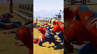 100 Pooping Spiderman Vs Dragon AK47 [upl. by Anyrak740]