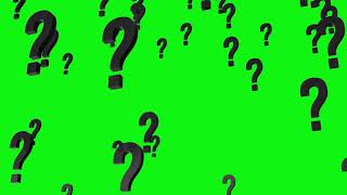 3D Question Marks Green Screen What If  DOWNLOAD LINK [upl. by Fleeman821]